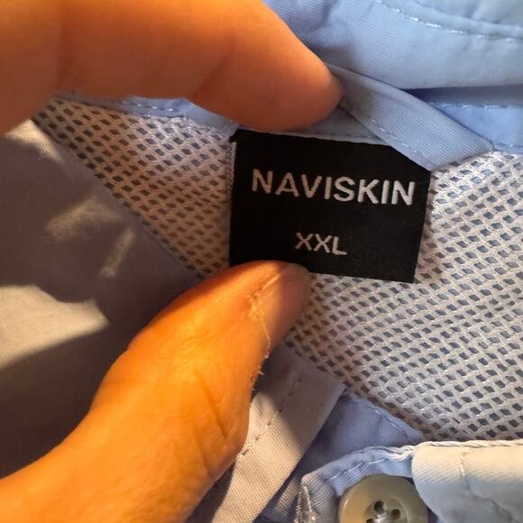 Naviskin Men’s Long Sleeve Button-Up UV Protection Shirt 50+ UPF Size XXL NWT - Picture 4 of 14